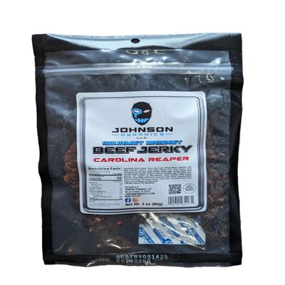 Carolina Reaper Gourmet Brisket Beef Jerky, Johnson Dynamics LLC