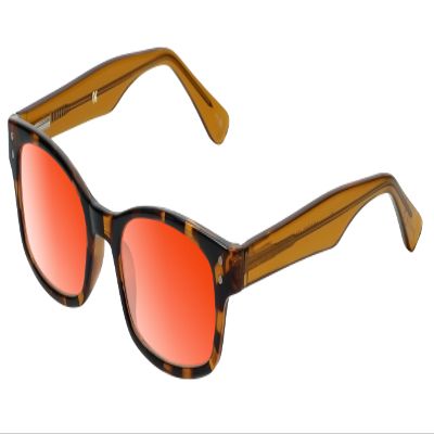 Medspex Corinne McCormack Channing Color Therapy Reading Glasses +2.00 Tortoise Havana Brown Gold Amber/Amber Orange Womens Fluorescent Light Sensitivity Chromotherapy Chakra Healing