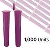Evo Plastics 116mm Purple Tubes- Pop Top Vials - 1000 Count view 2
