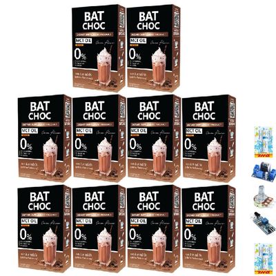 BatChoc Cocoa Flavor Rich Much Mellow No Sugar Delicious Roasted Fruit Snack 10 Sachets/Box Set 10 C713 By Thaigiftshop [Get Free Tomato Facial Mask]