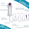 10 Packs Bulk Set 1200ML E-nteral Delivery Gravity Bag Set, Disposable E-nteral N-utrition Bag, Gravity Feeding Bag - Bags Kit Easy to Use for N-utrient Delivery view 2