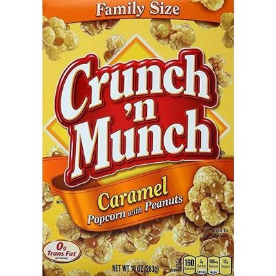 Family Size Caramel Popcorn With Peanuts 10 oz boxes (Pack of 6)