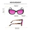Medspex Calabria SOPHIA Color Therapy Reading Glasses +5.00 Gloss Black/Passion Purple Womens Fluorescent Light Sensitivity Chromotherapy Chakra Healing view 3