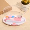Keenso Baby Nail Clipper File Safe Grinding Heads Nail Trimmer Set for Newborn Manicure Professional Electronic Baby Grinder (Pink) view 3