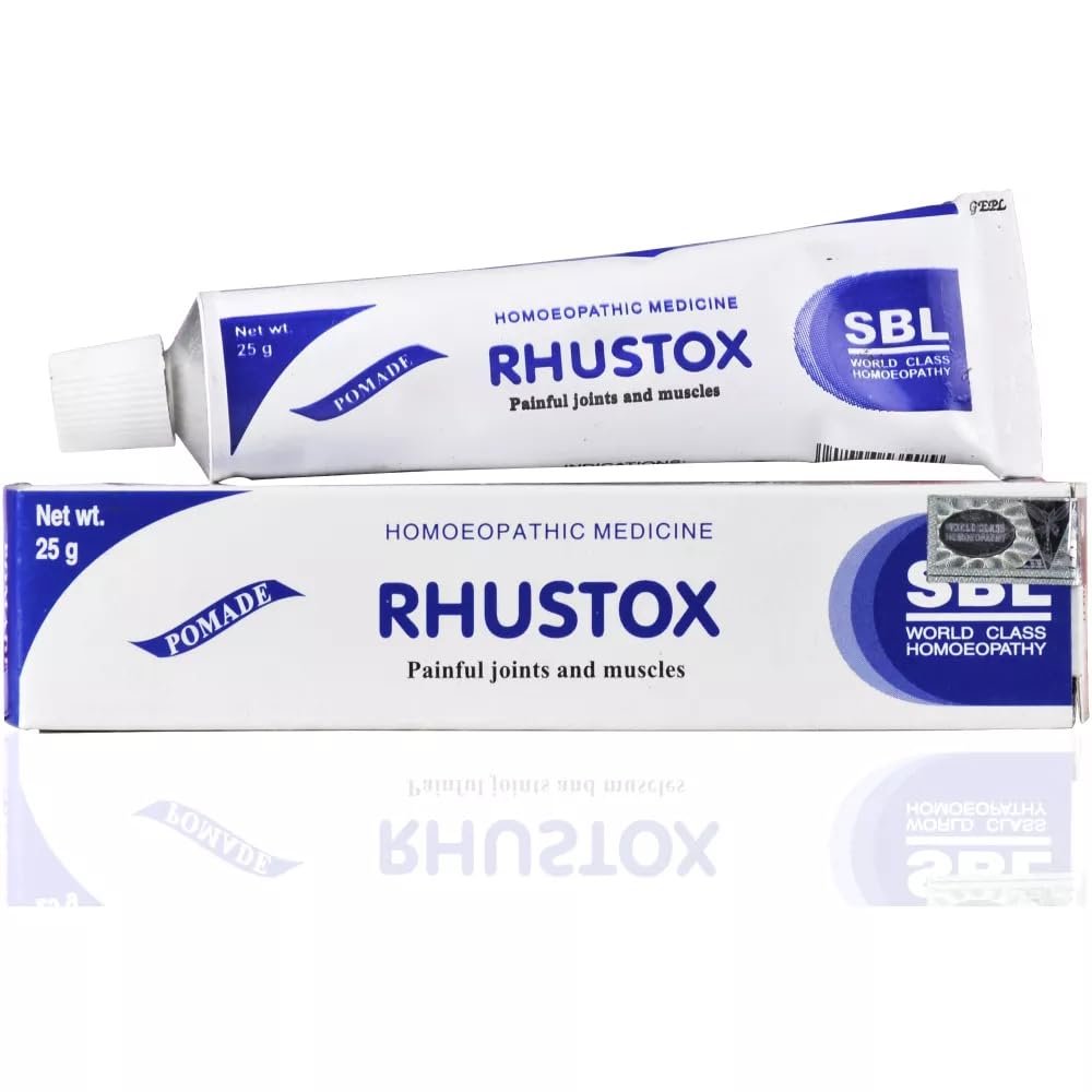 Rhus Tox Ointment for Multiple Joint Pains, Muscular Pains, Sciatica, Back, Knee Pain (25g)