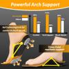 Plantar Fasciitis Insoles for Women Men-260lbs+ Orthotic Arch Support Shoe Inserts for Running, Work Boots, Pain Relief All-Day Comfort for Flat Feet/High Arch (Orange, XL | MEN 12.5-14/WOMEN 13.5-15) view 4