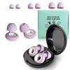 Artevive Earplugs Motorcycle.Ear Plugs for Sleeping Noise Cancelling 35dB Noise ReductionReusable Ear Plugs,Super Soft for Motorcycles CyclingSleepingWorkTravel(Purple White) view 1