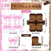 100Pcs Boots or Bows Gender Reveal Party Napkins Western Cowboy Boot Bow Party Supplies Boots Pink Bow Shaped Napkins for Baby Shower Birthday Cowboy Western Birthday Wedding Party Table Decors view 2