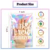 10 Pcs I Do Crew Recovery Kit BagsPre-Printed Holographic Resealable Bags(Without Self-Care Kits),Ideal for Bachelorette Party Favors and Birthday Hangover Kits(5" x 7") view 3