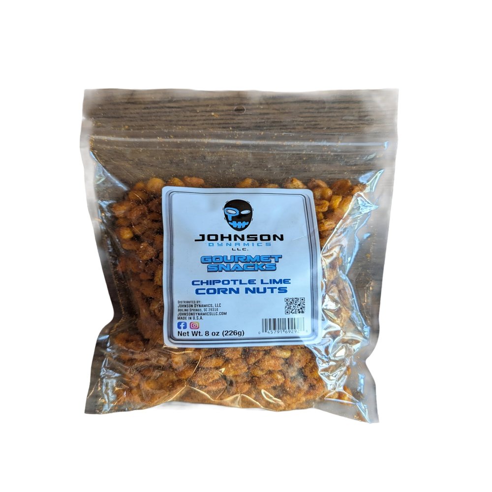 Chipotle Lime Corn Nuts, 8 oz Resealable Bag, Non-GMO Corn, Made in USA