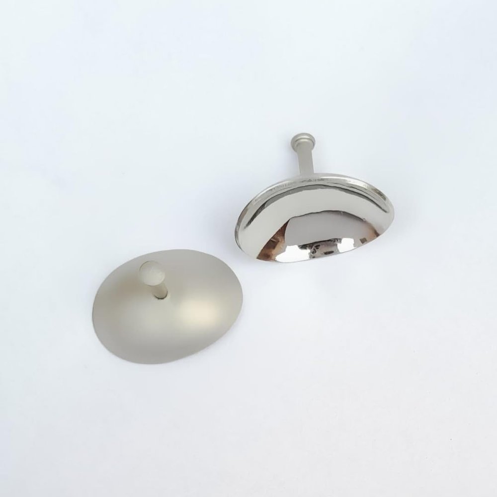 Reusable Corneal Shield, (29mm x 21mm), Silver-Plated Stainless Steel with Holding Point 2-Piece Set