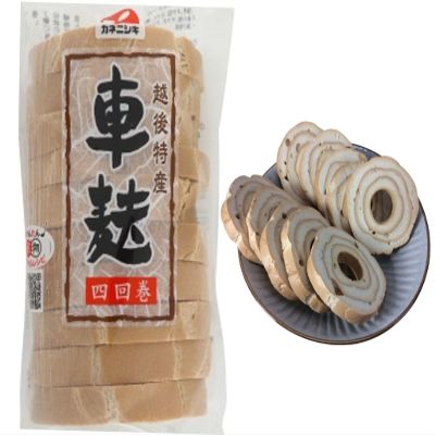 Beatcraft Japanese Dried Wheat Gluten Kuruma Fu (Echigo Kurumafu) 10 Pieces x 4 Rolls (130g) Traditional Washoku Ingredient for Miso Soup, Oden, Sukiyaki Vegan, Vegetarian, Low Fat