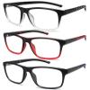 Readersoul Reading Glasses for Men,3 Pack +4.0 Blue Light Mens Readers view 1