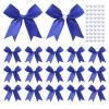 Feluwi 50Pcs Blue Gift Wrap Bows - Premium Satin Ribbon Bows - 3.3 Inch Elegant Bows for Gift Wrapping -Party Decorations, Wedding Decor Christmas Birthday Presents, Baby Shower, DIY Crafts Gift Bags view 1