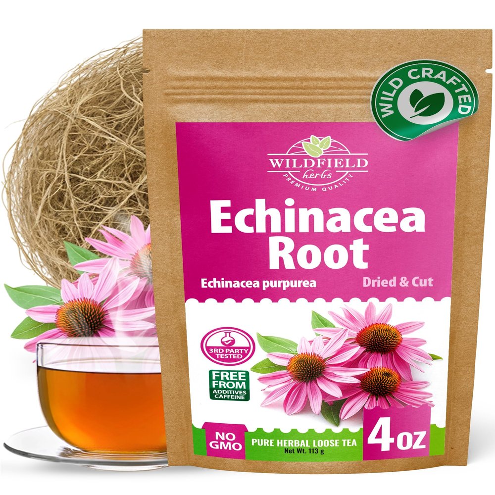 4 oz. Echinacea Root Herbal Tea (Crataegus L.) 113g Dried Echinacea Root Tea Raz de Equincea