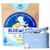 BLUELAND 100% Plastic-Free Dishwasher Detergent Tablets, Starter Set, 60 Count with tin, Lemon Zest, Eco-Friendly Dishwashing Pods, Cuts Grease & Stuck on Food, Rinses Clean for Streak-Free Shine view 1
