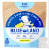 BLUELAND 100% Plastic-Free Dishwasher Detergent Tablets, 120 Count, Lemon Zest Scent, Eco Friendly Dishwashing Pods, Cuts Grease & Stuck on Food, Rinses Clean for Streak-Free Shine view 1