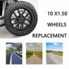 10 Inch Electric Wheelchair Replacement Wheel, 10x1.50 Solid Wheelchair Front Wheels, Non-Inflatable Honeycomb Wheel view 3