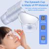 Hexinging 20 Pcs 5ml Disposable Eye Wash Cup, Portable Plastic Eyewash Cups, Portable Eye Bath Washer Ideal for Daily Use and Travel Cleaning view 4
