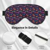 Eye Sleep Mask for Women Men - Adjustable Buckle Red Blue Fire Sports Car Print Travel Eye Masks for Sleep Mask Blackout, Comfy Sleeping Blindfolds for Women Men, Funny Blindfolds for Party Games view 3