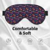Eye Sleep Mask for Women Men - Adjustable Buckle Red Blue Fire Sports Car Print Travel Eye Masks for Sleep Mask Blackout, Comfy Sleeping Blindfolds for Women Men, Funny Blindfolds for Party Games view 4