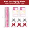 EWES Pink Christmas Wrapping Paper Rolls Set, Cute Princess Kids Thick Aesthetic Elegant Girls Girly Heavy Duty Gift Wrap Sheets,Patterns with Christmas Tree,Reversible,Total 48.6sq.ft view 2