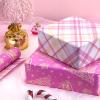 EWES Pink Christmas Wrapping Paper Rolls Set, Cute Princess Kids Thick Aesthetic Elegant Girls Girly Heavy Duty Gift Wrap Sheets,Patterns with Christmas Tree,Reversible,Total 48.6sq.ft view 4