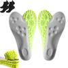 2025 New Insoles for Men Women, Pu Memory Foam Insole with Arch Support, Breathable Sole 4d Cloud Technology (2Pair-Green,Men 8-8.5/Women 9.5-10) view 1