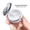 Pill Organizer Small Portable Pill Box Personalized Wild Tiger in Morning Mountain Print Medication Organizer for Vitamins Supplements view 4
