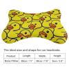 WUXEKZO 2Pcs Memory Foam Car Headrest Protect Neck Pillow for Office Desk Chair Car Seat, Rubber Duck Luxury Headrest Pillows Travel Sleeping Cushion with Elastic Strap view 2