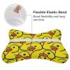 WUXEKZO 2Pcs Memory Foam Car Headrest Protect Neck Pillow for Office Desk Chair Car Seat, Rubber Duck Luxury Headrest Pillows Travel Sleeping Cushion with Elastic Strap view 3