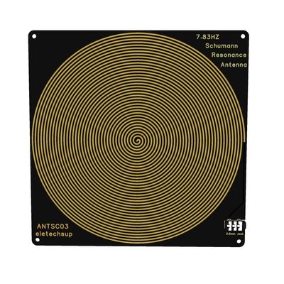 0.01-100Khz 4 Output Large 7.83 Schumann Resonance Generator Pure Sine Wave 150MM Onboard Antenna with Cycle Timing Function (External Antenna)