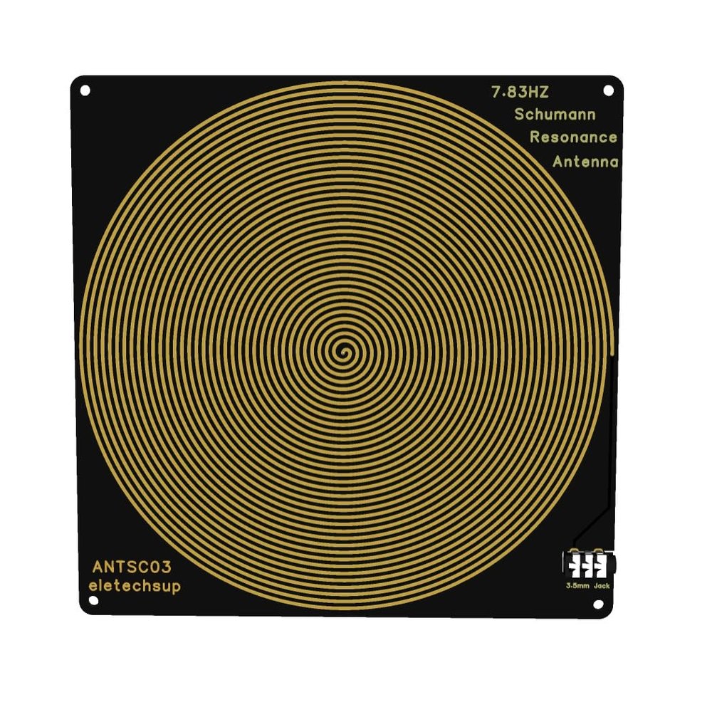 0.01-100Khz 4 Output Large 7.83 Schumann Resonance Generator Pure Sine Wave 150MM Onboard Antenna with Cycle Timing Function (External Antenna)