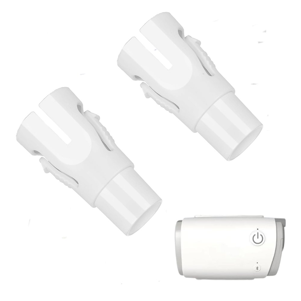 AirMini Adapter for Hose, Universal Tubing Connector Compatible with AirMini Device, Travel-Friendly Accessory (White-2 Pack)