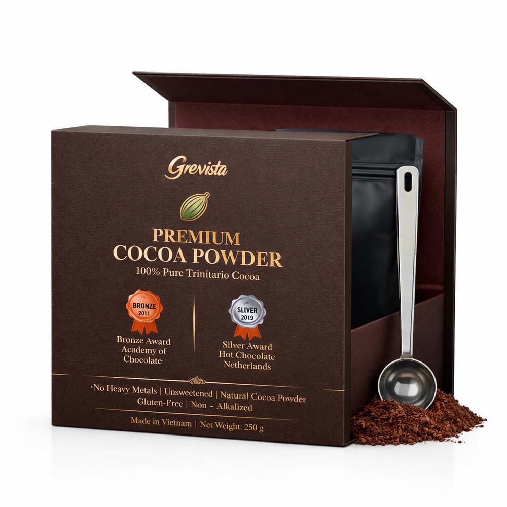 Grevista 100% Pure Cocoa Powder Unmistakably Premium Quality