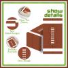 100pcs Football Napkins Disposable Guest Towels for Sports Parties & Game Day - Bulk 100-Pack Paper Dinner Decor view 3