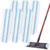 Mop Replacement Pads for OCedar H2prO Flat Mop System, 6 Pack Mop Pads for Ocedar H2prO Flat Mop, Machine Washable and Reusable Microfiber Mop Heads Replacements, Mop Refills Safe on Various Floors view 1