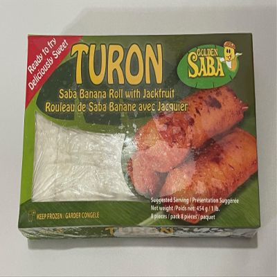 Golden Saba TURON (Banana Roll with Jack Fruit) 1 LB per pack (2-Packs)