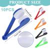 10Pcs Mini Eyeglass Cleaner, Soft Brush Cleaning Tool, Eyeglass Microfiber Cleaner, Sun Glasses Cleaners Microfiber Cleaning Clip, Glasses Accessories, 5Colors. view 2