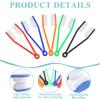 10Pcs Mini Eyeglass Cleaner, Soft Brush Cleaning Tool, Eyeglass Microfiber Cleaner, Sun Glasses Cleaners Microfiber Cleaning Clip, Glasses Accessories, 5Colors. view 3