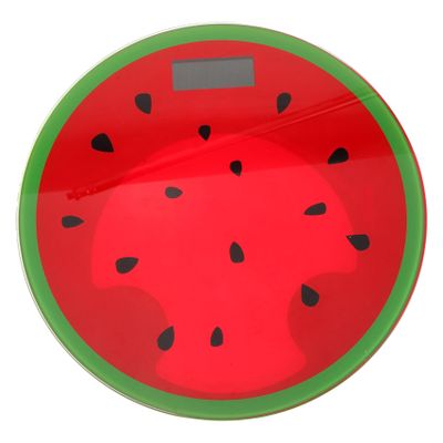 ARTSEWPLY Watermelon Shape Digital Weight Scale Mini Tempered Glass Electronic Scale for Travel High Precision Measurement Cartoon Design for Boys and Girls and Adults