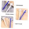Outanaya 8Pcs Portable Cleaning Brushes for Denture Care Double Sided Design Soft Bristles for Travel and Home Use Convenient Oral Supplies view 3