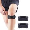 SHERCHPRY Adjustable Knee Brace Patella Strap 1 Pair Knee Straps for Men and Women Protective Support for Running Cycling and Sports (Black) view 3