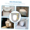 HOLIDYOYO Waterproof Plush Toilet Seat Cover Pad Thickened Warm Cushion for O and U Shape Toilets Soft Bathroom Cushion Easy Installation for Home Use view 3