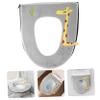 HOLIDYOYO Waterproof Plush Toilet Seat Cover Pad Thickened Warm Cushion for O and U Shape Toilets Soft Bathroom Cushion Easy Installation for Home Use view 4