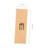 ULTECHNOVO 200pcs Kraft Paper Cutlery Holders Disposable Utensil Bags for Weddings and Parties Food-Grade Waterproof Versatile Tableware Storage view 2