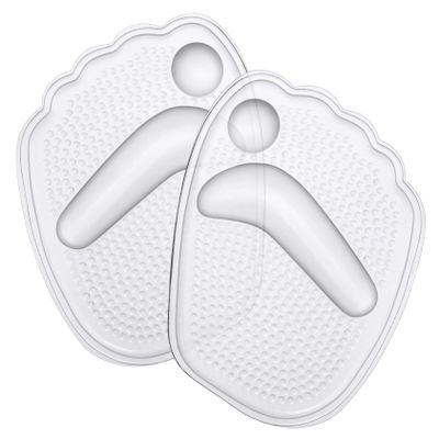 Beaupretty 3Pairs Silicone Metatarsal Cushions Non Slip Heel Grips for High Heels Reusable Foot Pads for Loose Shoes Comfortable Heel Protection Inserts
