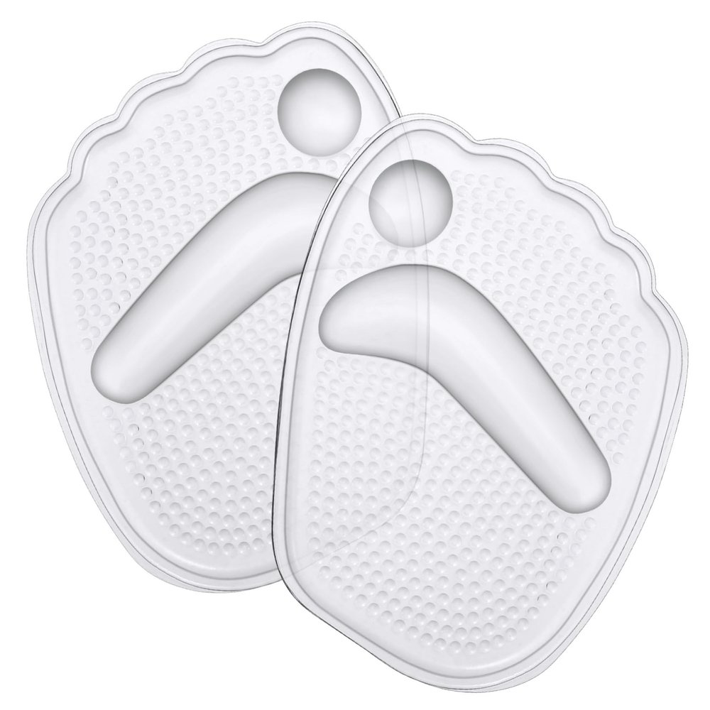 Beaupretty 3Pairs Silicone Metatarsal Cushions Non Slip Heel Grips for High Heels Reusable Foot Pads for Loose Shoes Comfortable Heel Protection Inserts