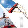 Adjustable Solar Panel and Window Cleaning Kit with Water Fed Pole for Outdoor Glass, Roof, and Window Washing view 1