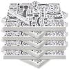 Outus 600 Pcs 8 x 10 inch Deli Wax Paper Sheets Grease Resistant Tray Basket Liners Newsprint Paper Water and Grease Proof Sandwich Wrapping Square Hot Dog Wrappers for Food Baking (White) view 1